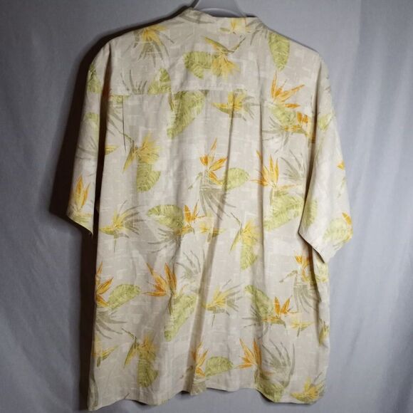 Tommy Bahama Silk Men's Tropical Button Down Short Sleeve Hawaiian Shirt XXL - Picture 2 of 8